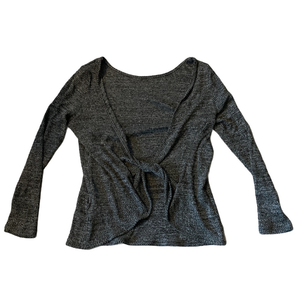H and M Grey Longsleeve Sweater Top Womens M